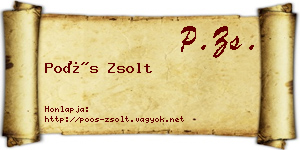Poós Zsolt névjegykártya